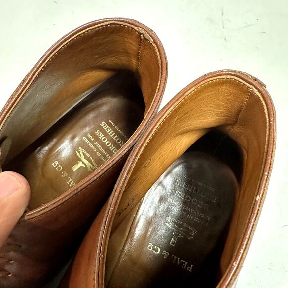 FULL RESOLE Crockett & Jones x Brooks Brothers Chukka Boots Tan Calf England 10 - Picture 11 of 14